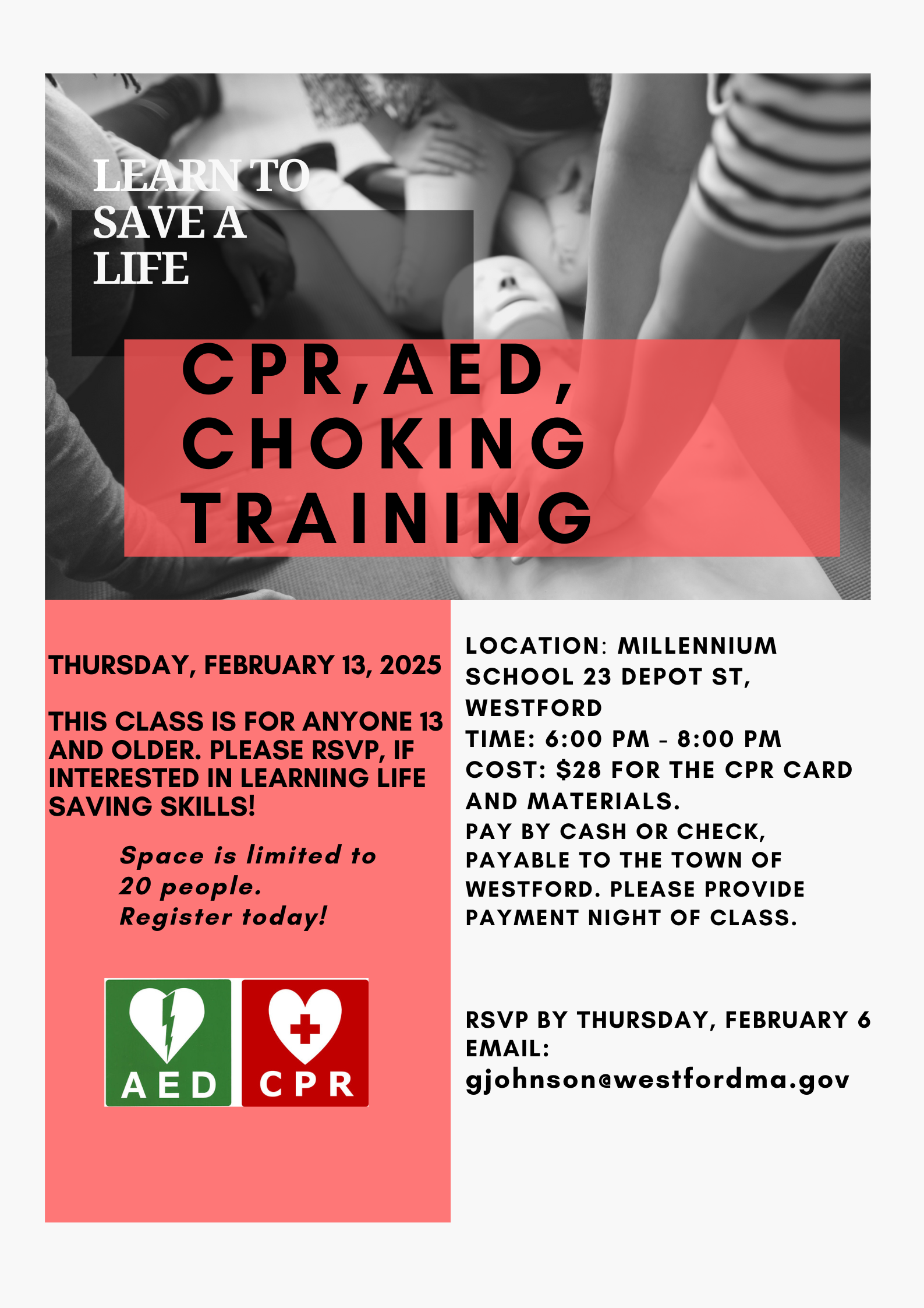 2025 HEARTSAVER CPR FLYER