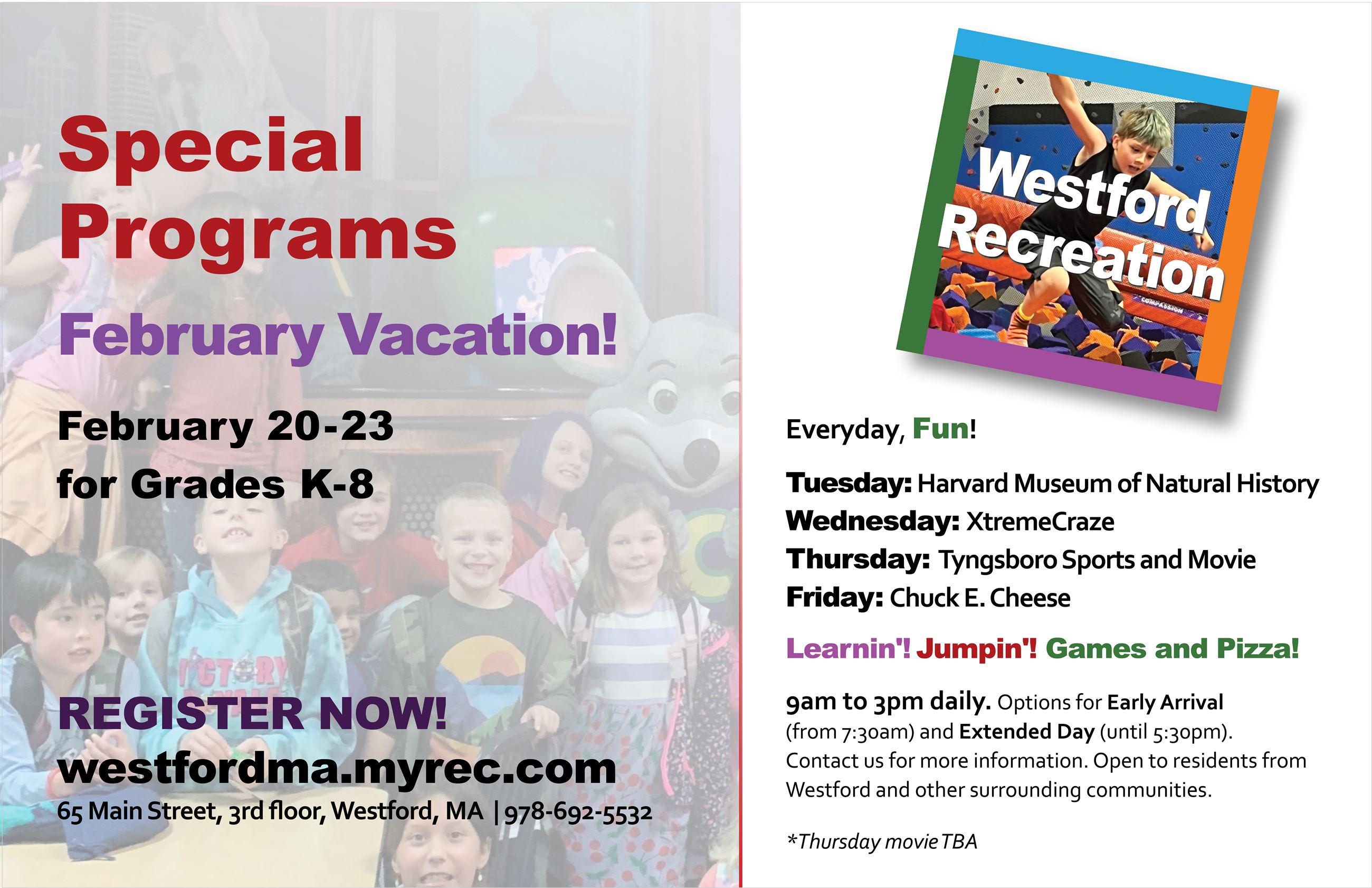 February Vacation with Westford Recreation