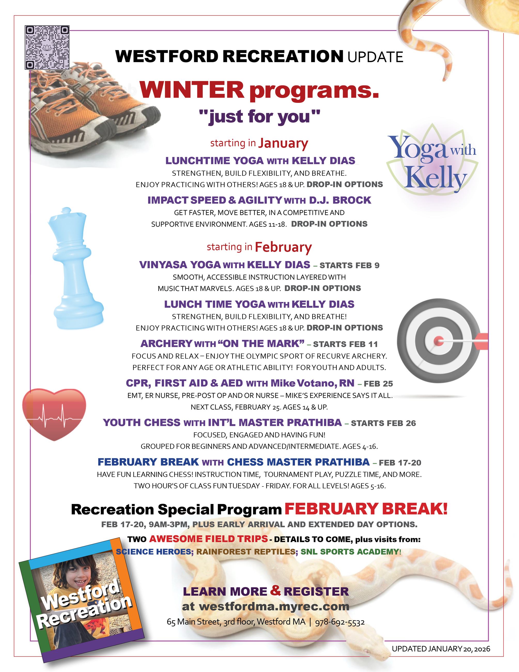  Westford Recreation Winter Offerings Update 1-20-26